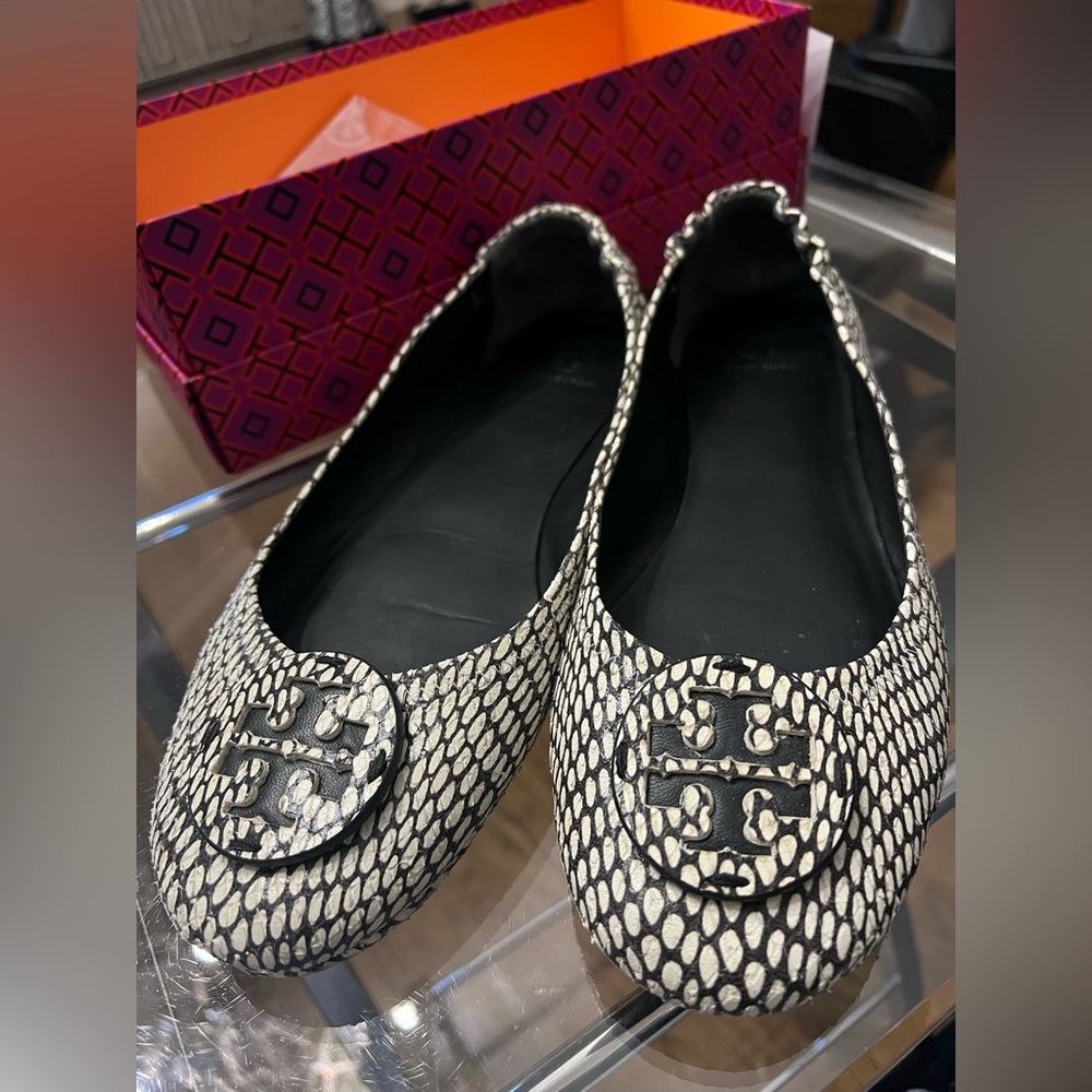 KING COBRA PRINTED LEATHER Ballet Flat